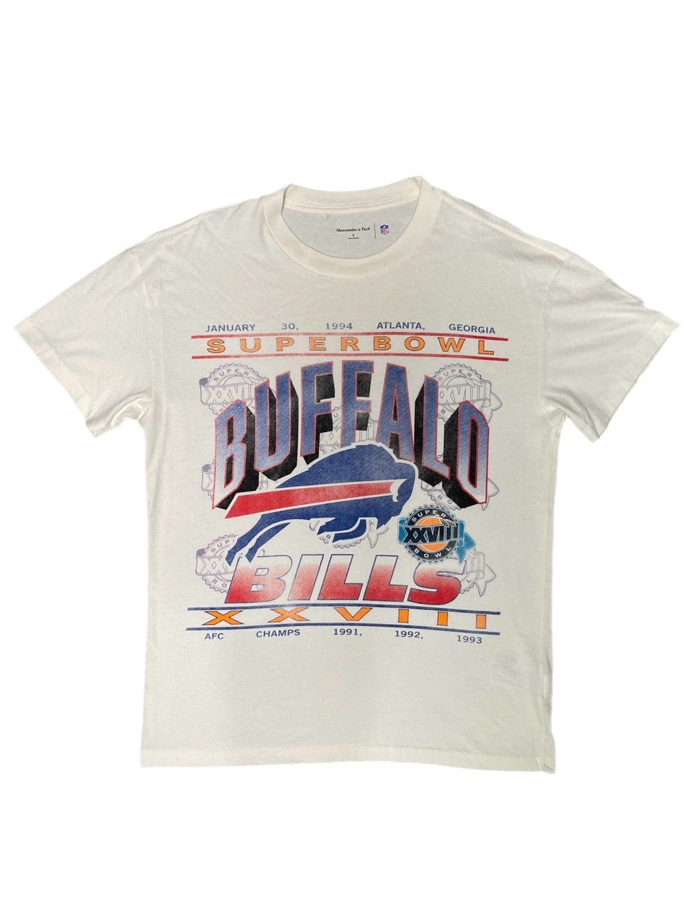 Abercrombie & Fitch x NFL Buffalo Bills 100% Cotton Graphic Tee